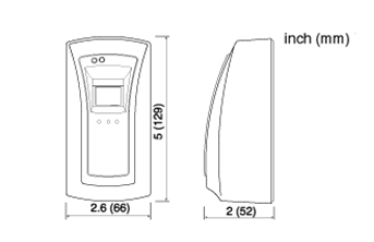 FINGER007SRB Dimensions